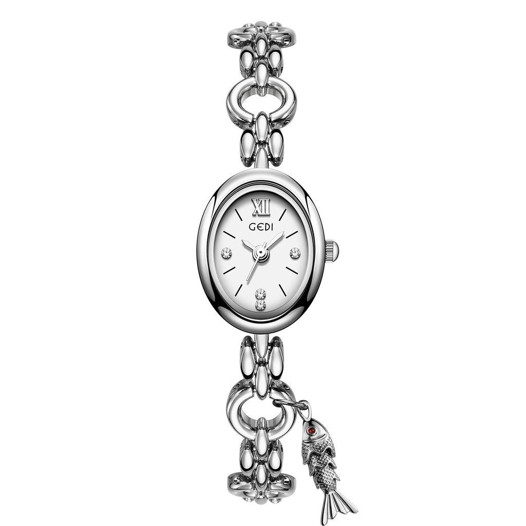 Niche Légère montre de luxe ovale pour dames