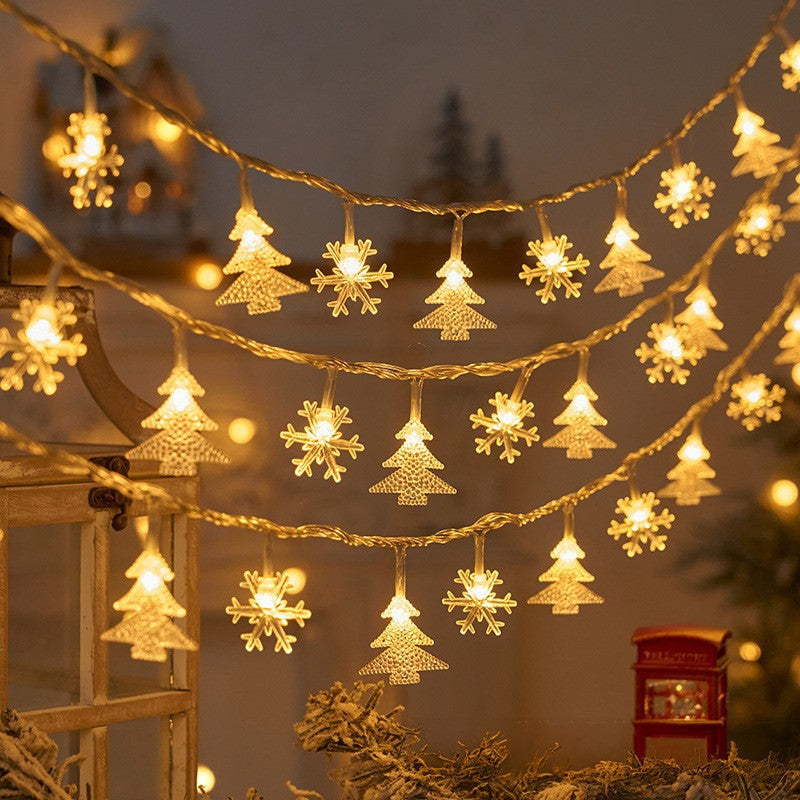 Led Elk Tree Christmas Tree Snowflake Star Light String