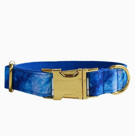 Bleu Agate collier de chien Pet Supplies Export Jeu de laisses Boucle d'or