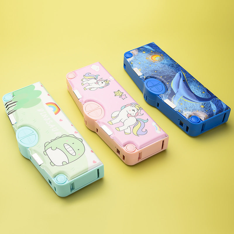 Crayon de grande capacité à double couche pour enfants