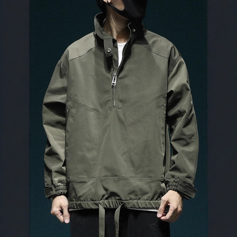 American Style Retro Bomber Veste Hommes Loose Fit Versatile Manteau Toute saison
