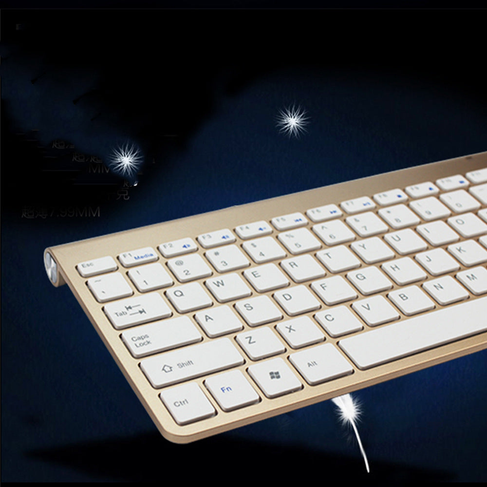 2.4G Clavier sans fil et souris Protable Mini Clavier de souris Combo Set pour carnet Lapto