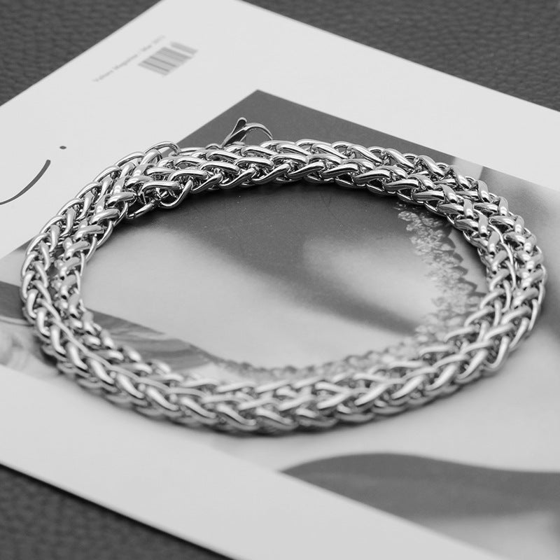 Colliers en acier titane pour hommes