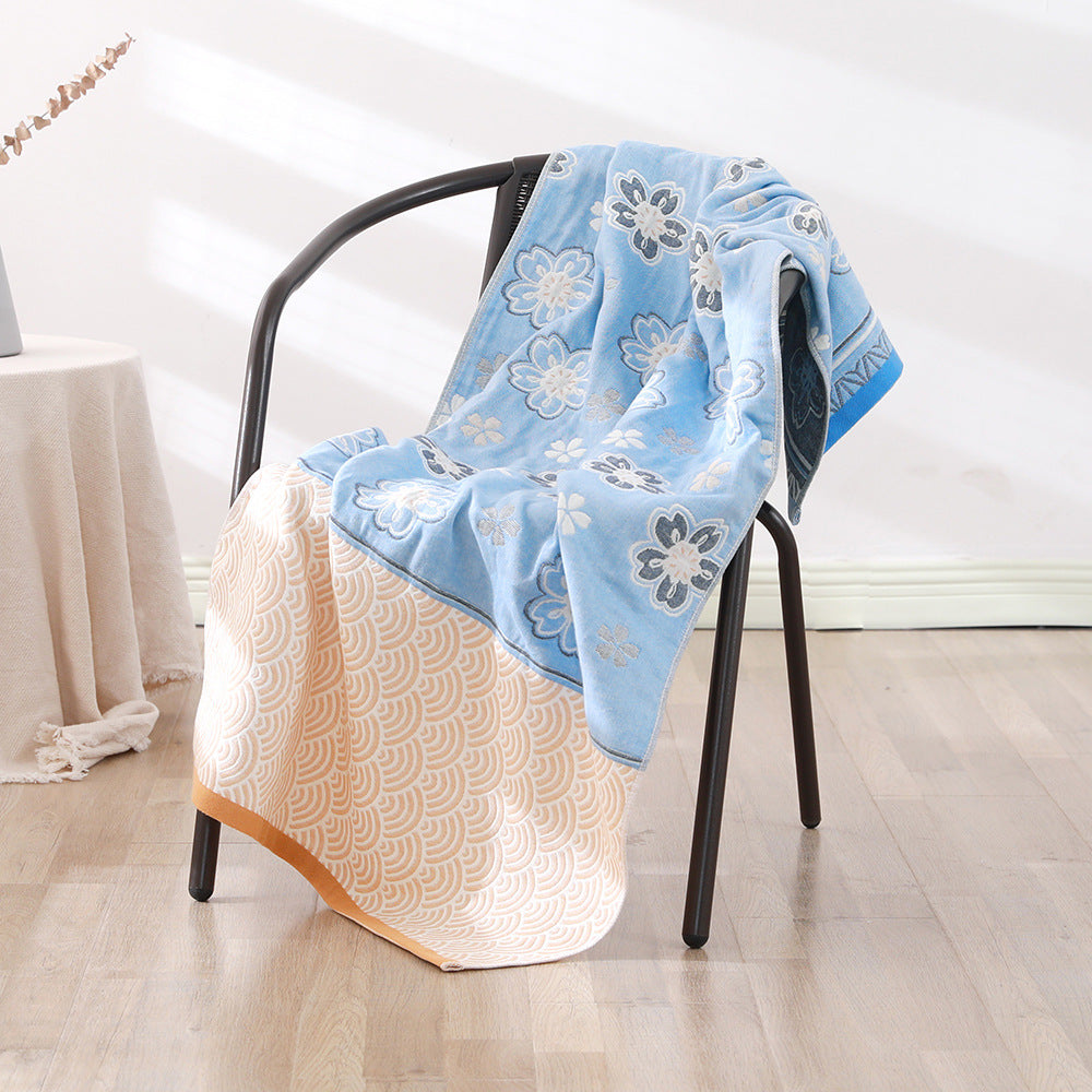 Serviette de bain en coton Gauze à quatre couches