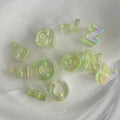 Perles lettre acrylique Matte irisés