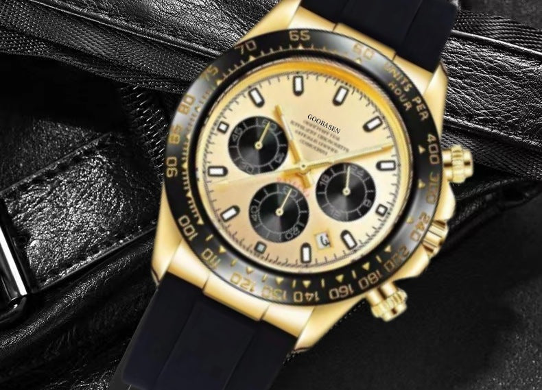 Montre homme mécanique avec montre Quartz Calenda