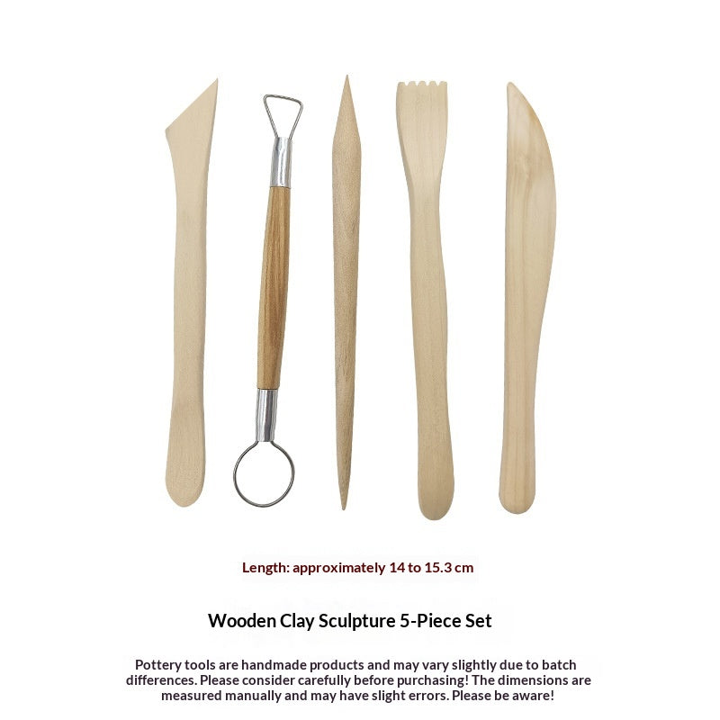 Ensemble d'outils de poterie et de sculptation en argile