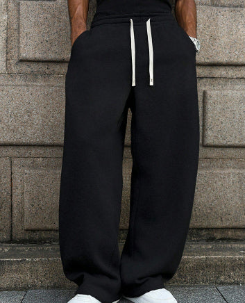 Sweatpants à cordons d'appui occasionnels pour hommes