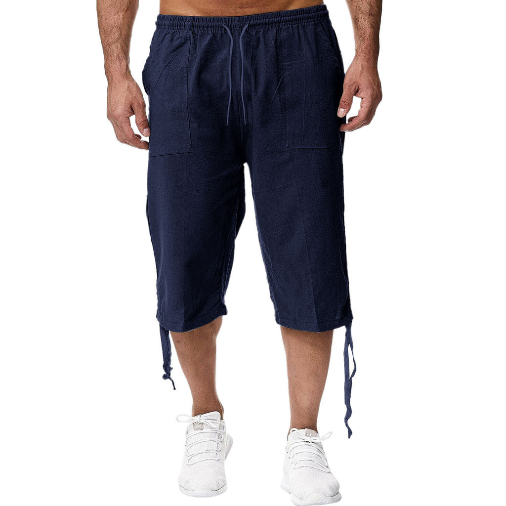 Pantalon de sport casual de coton et de coton d'été Linge de maison croped Casual P
