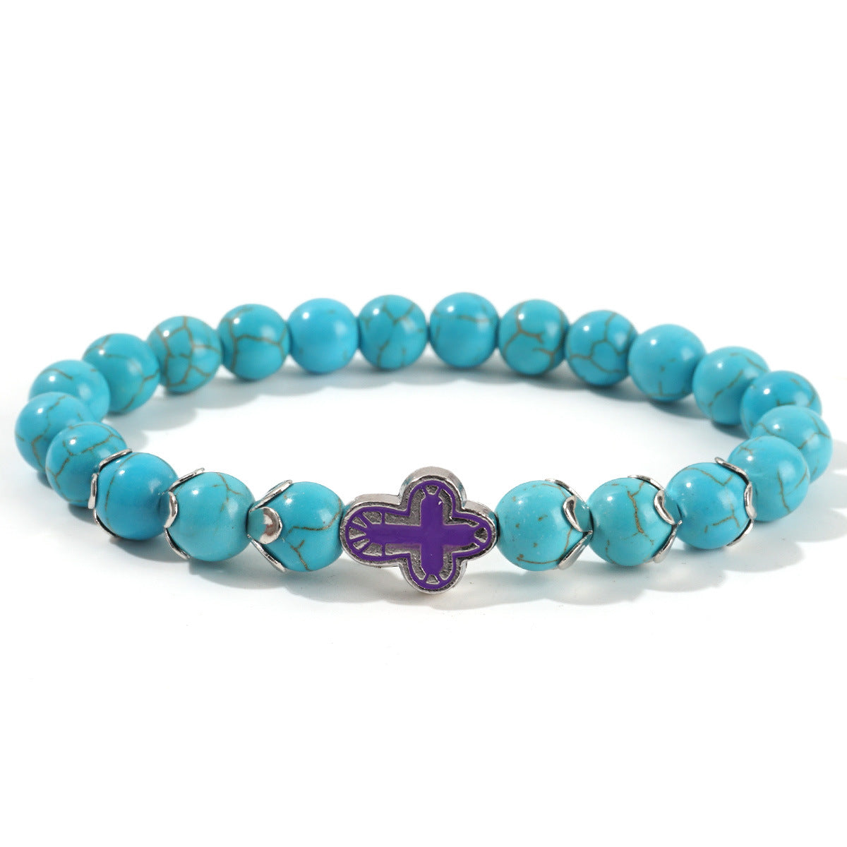 Bracelet Tourquoise Rond de 8mm