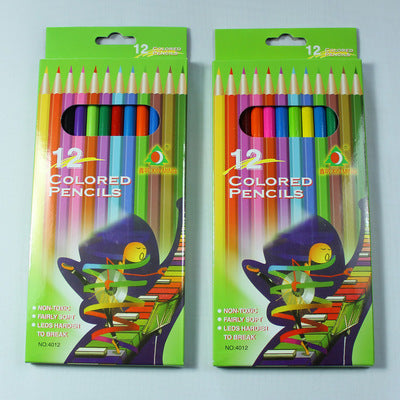 Crayon en bois de 12 couleurs pour enfants