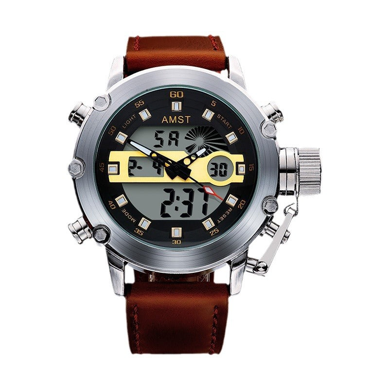 Montre électronique multifonctionnelle Casual Sports pour hommes