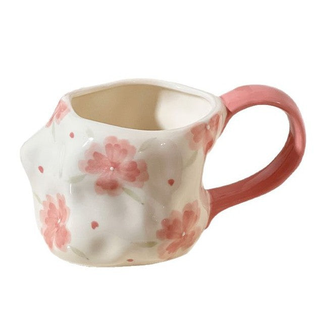Sous glaçure Tasse en céramique peinte à la main Coupe à grande capacité