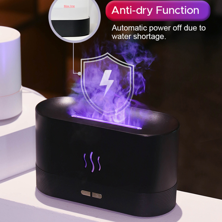 Diffuseur d'aromathérapie avec ampoule de flamme