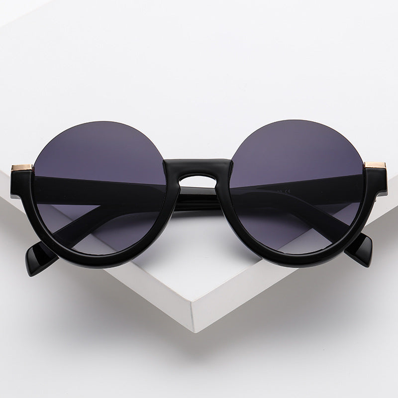 Lunettes de soleil tendance semi-imprimées avec protection contre la lumière bleue