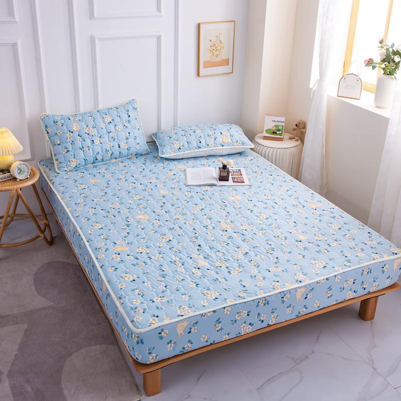 Cotton recouvert anti-dérapant tapis de lit
