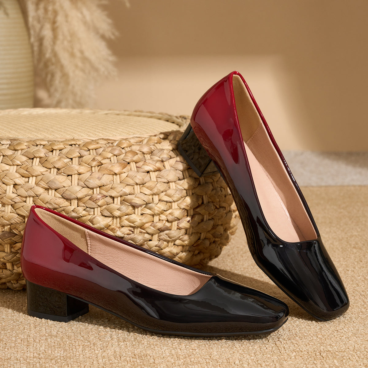 Gradient Couleur Elégantes Chaussures Haut Talon Pour Femmes