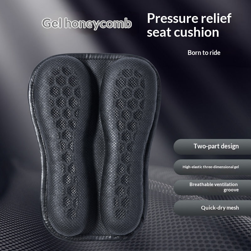 Coussin de siège de moto en élastomère thermoplastique à pectine conductrice électrique