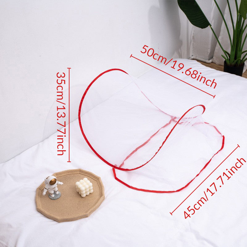 Tête Mosquito Net Portable Oreiller pliable Mosquito Tente Mesh Anti Mosquito Couverture de sommeil Fo