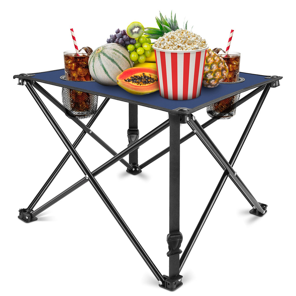 1Pc 2Pc Options Table de camping pliable Table de pique-nique portable Bureau de voyage léger avec