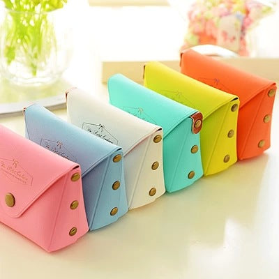 Jolie couleur de couleur de couleur cas Macaron Coin Purse