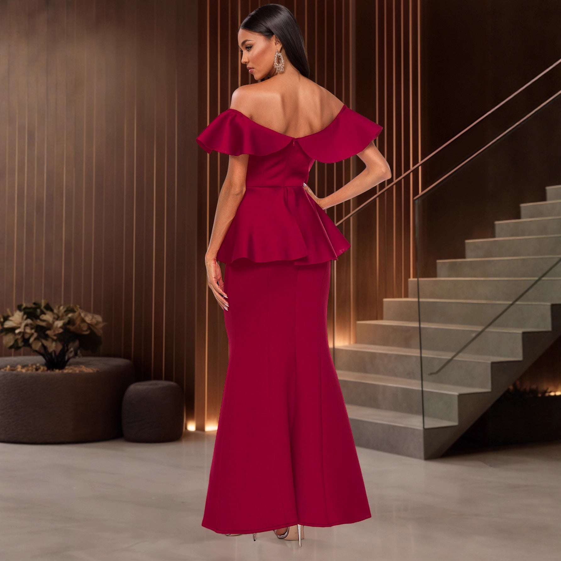 Robe en queue de poisson sans chaussure
