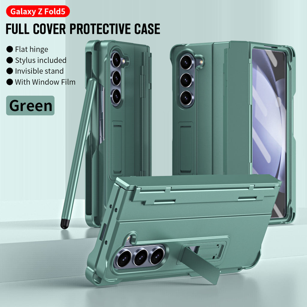 Case téléphonique Hinged Case avec protection d'écran intégré Pen côté fenteMagnetic KickstandEt P