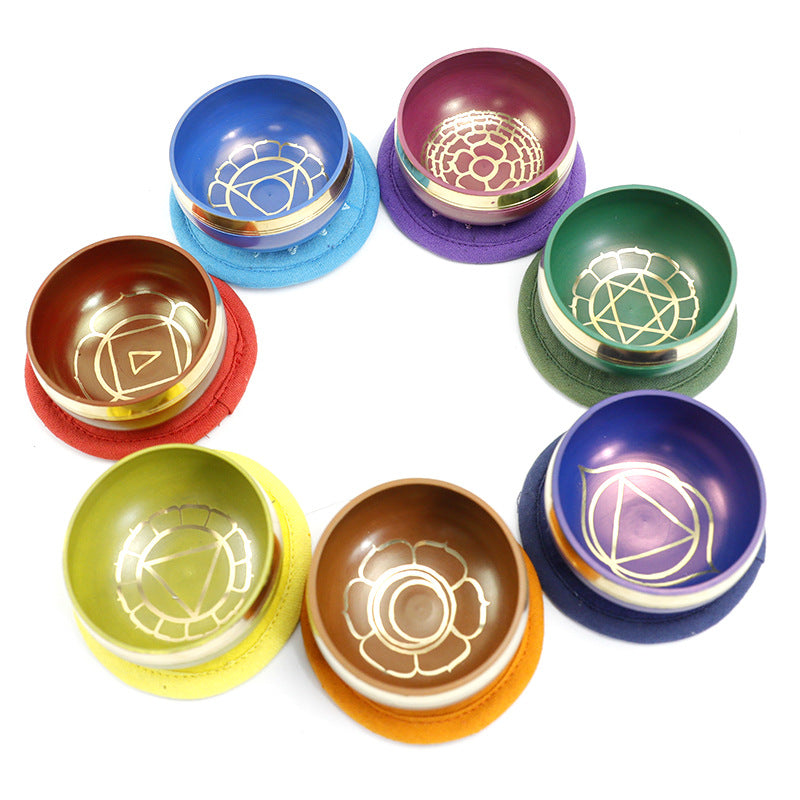 Handmade Colorful Himalaya Bowl Yoga Méditation Musique Instrument de percussion
