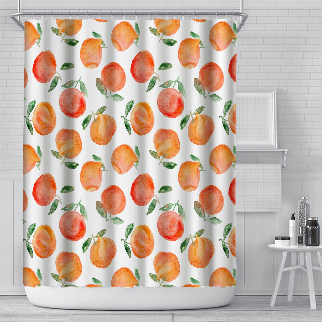 Plant Waterproof et Mildew Proof Digital Custom Rideau de salle de bains d'impression sans punch