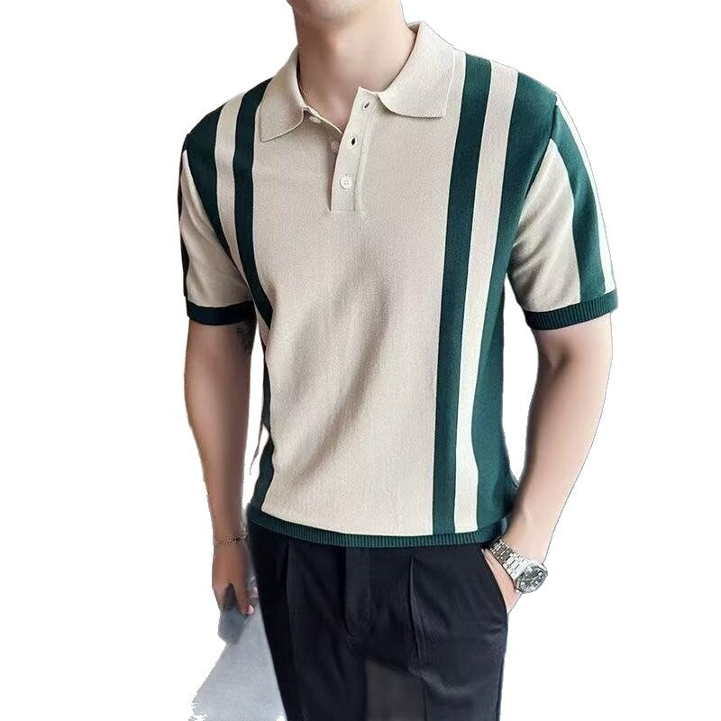 Été Arrivée Hommes maille manches courtes Chemise