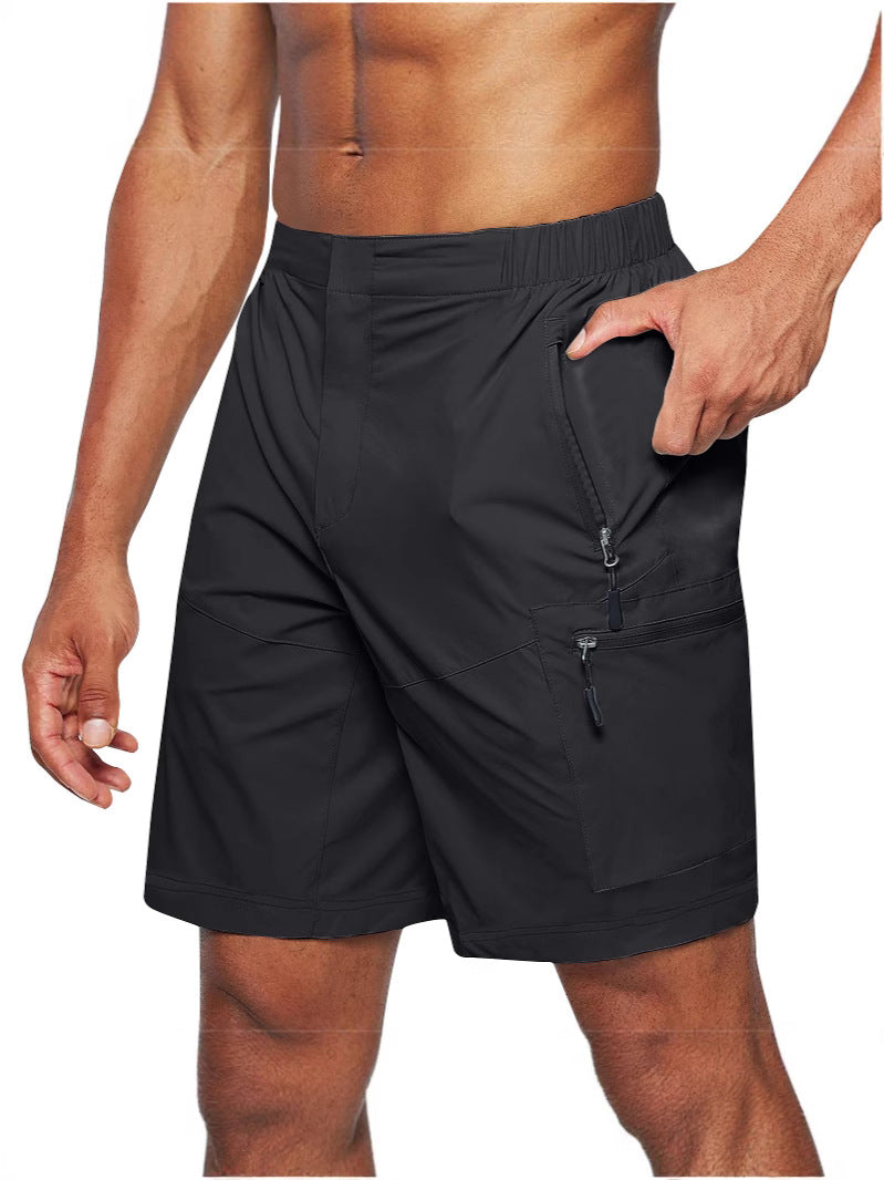 Shorts de fret pour hommes Shorts à fermeture éclair de grande taille Pantalon de poche multi-flap Téléphone mobile Chaussures pour hommes