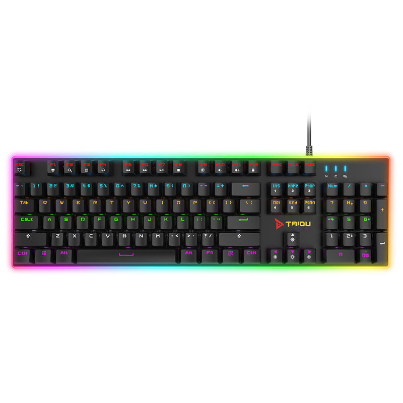 Clavier mécanique réel RGB Internet café bureau USB