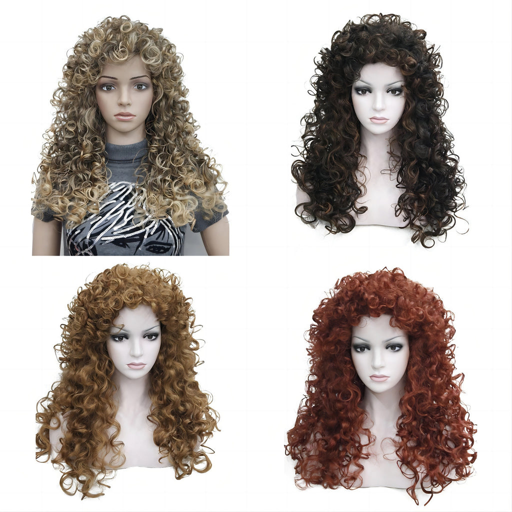 Perruques africaines avec de petites femmes cheveux bouclés