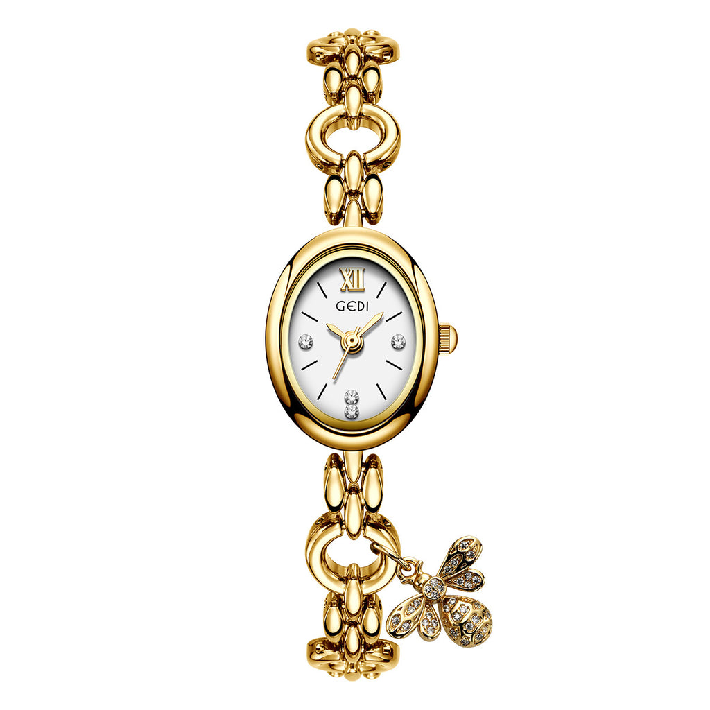 Niche Légère montre de luxe ovale pour dames