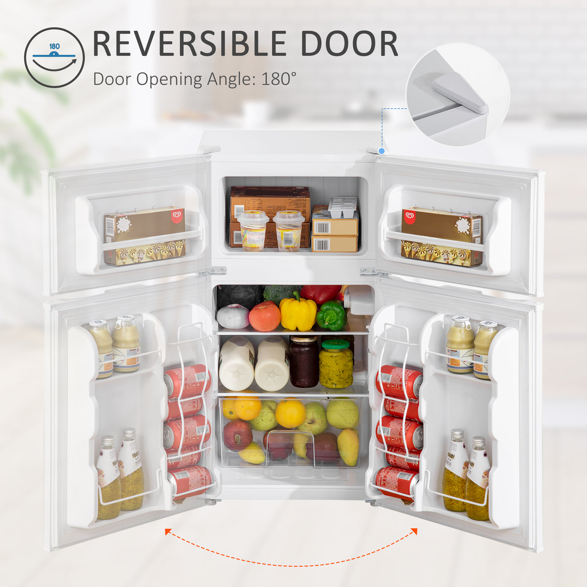 3.2 Mini réfrigérateur Cu.Ft avec congélateur