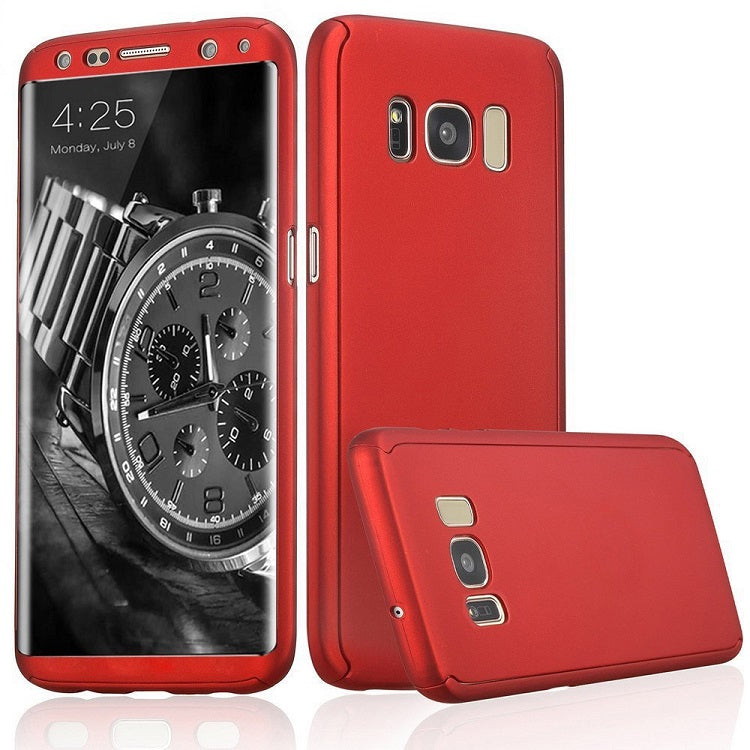 S8 All inclusive Mobile Phone Shell 360 Degree Frosted Protection PC Manche dure trempée