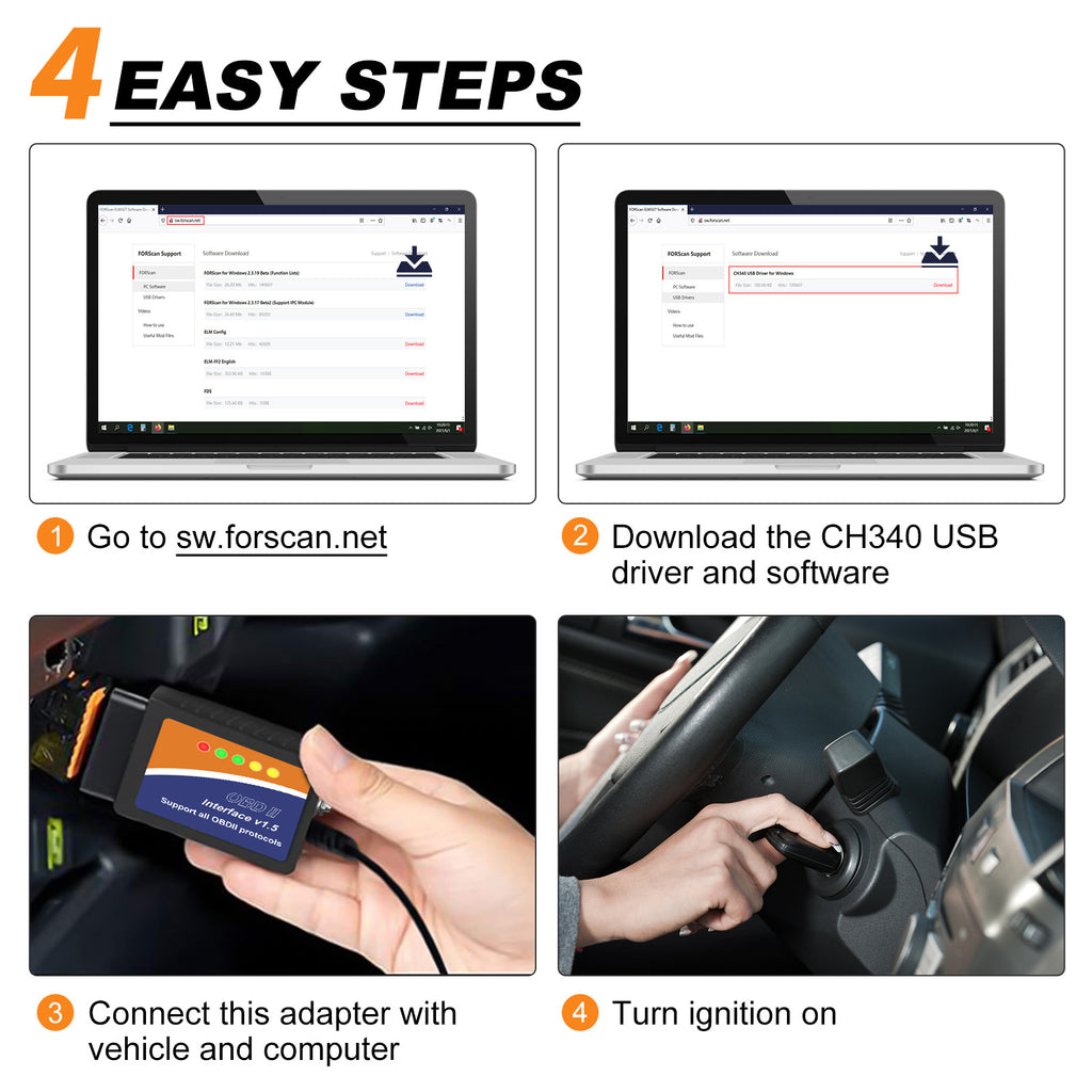 Caractéristique cachée Elm327 Modifié Line Plus outil de diagnostic de voiture