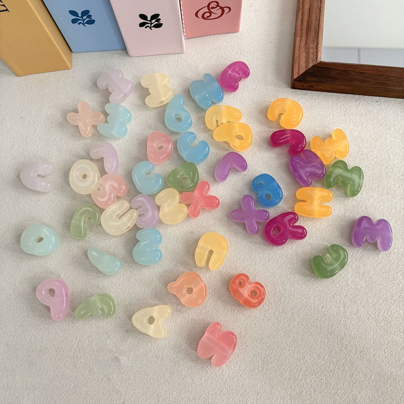 Perles de lettres acryliques à changement de couleur solaire