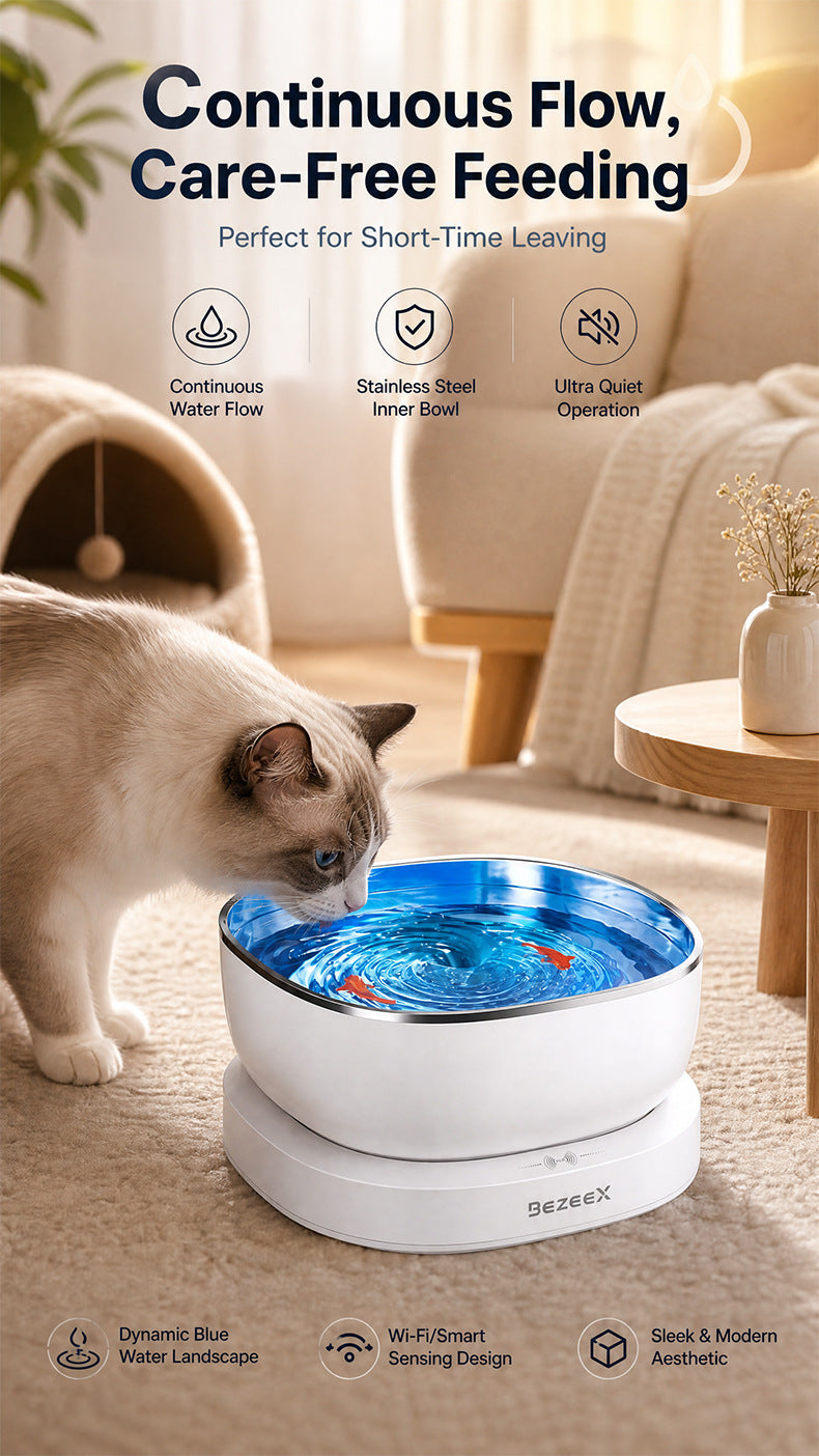 Fontaine d'eau pour animaux intelligents