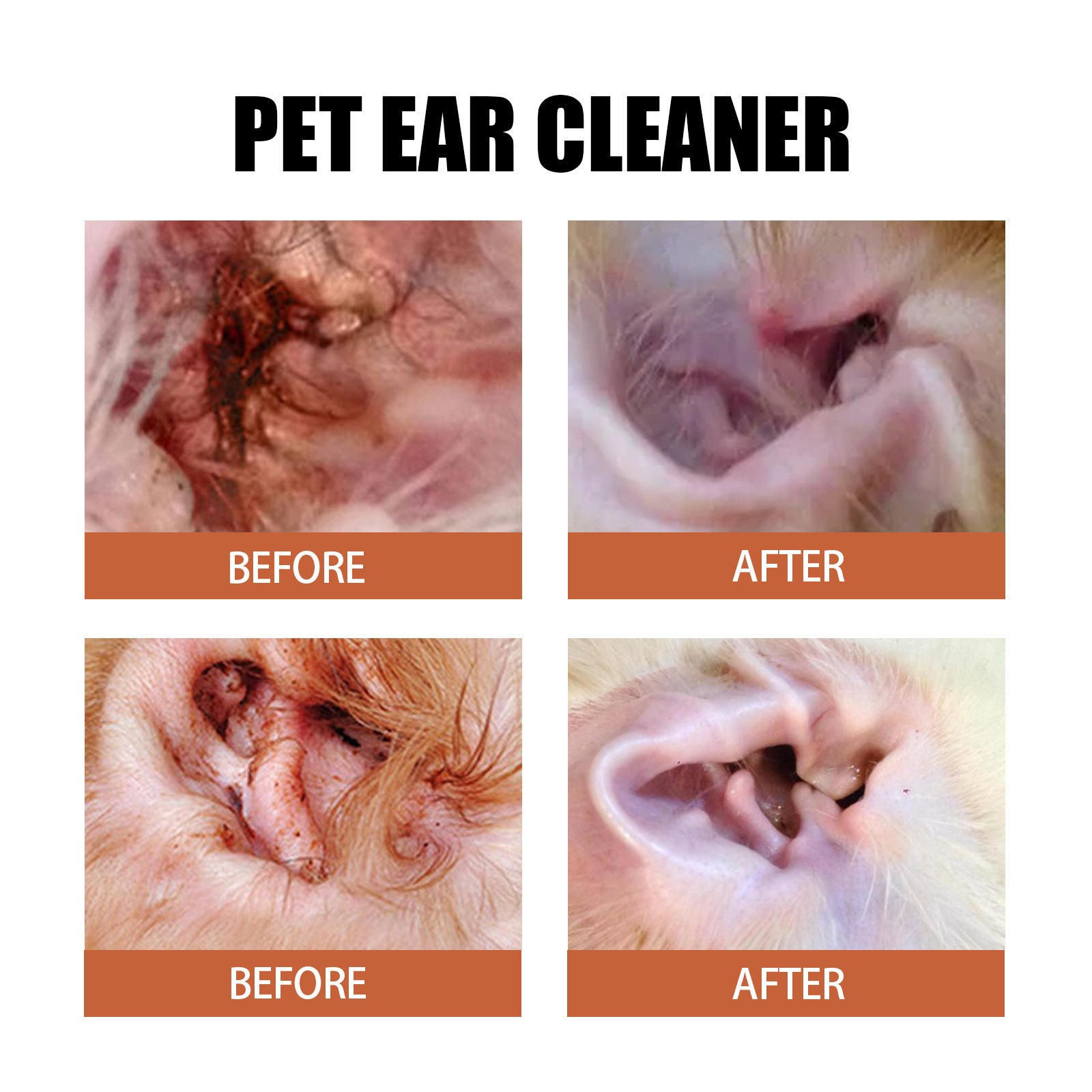 YEGBONG Les gouttes d'oreille d'un animal d'élevage soulagent le malaise de l'oreille chez les chats et les chiens