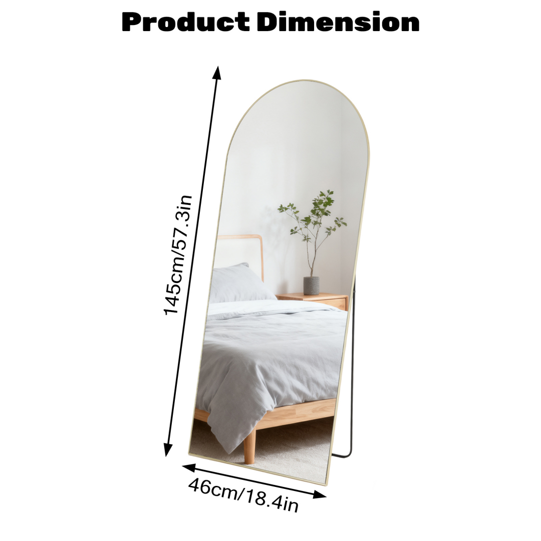 Rectangle Miroir pleine longueur