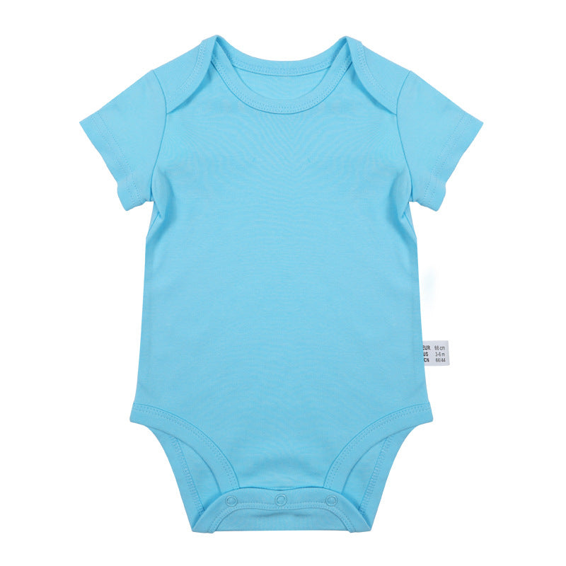 Romper Vêtements nouveau-nés 0-1 ans vieux costume de saut en couleur solide Homme et femme bébé Onesie