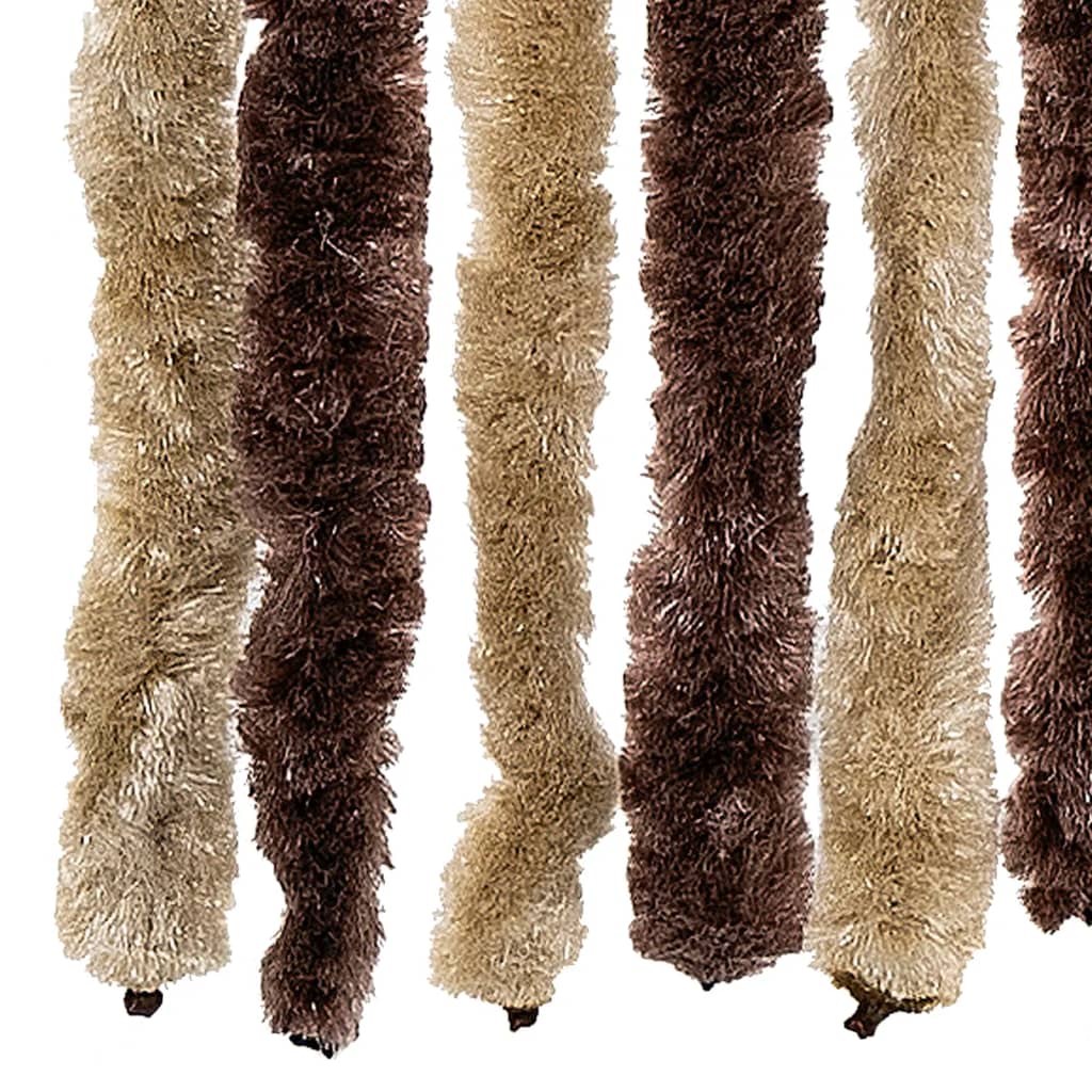 Rideau d'écran d'insectes et brun clair Chenille Rideau d'écran d'insectes et