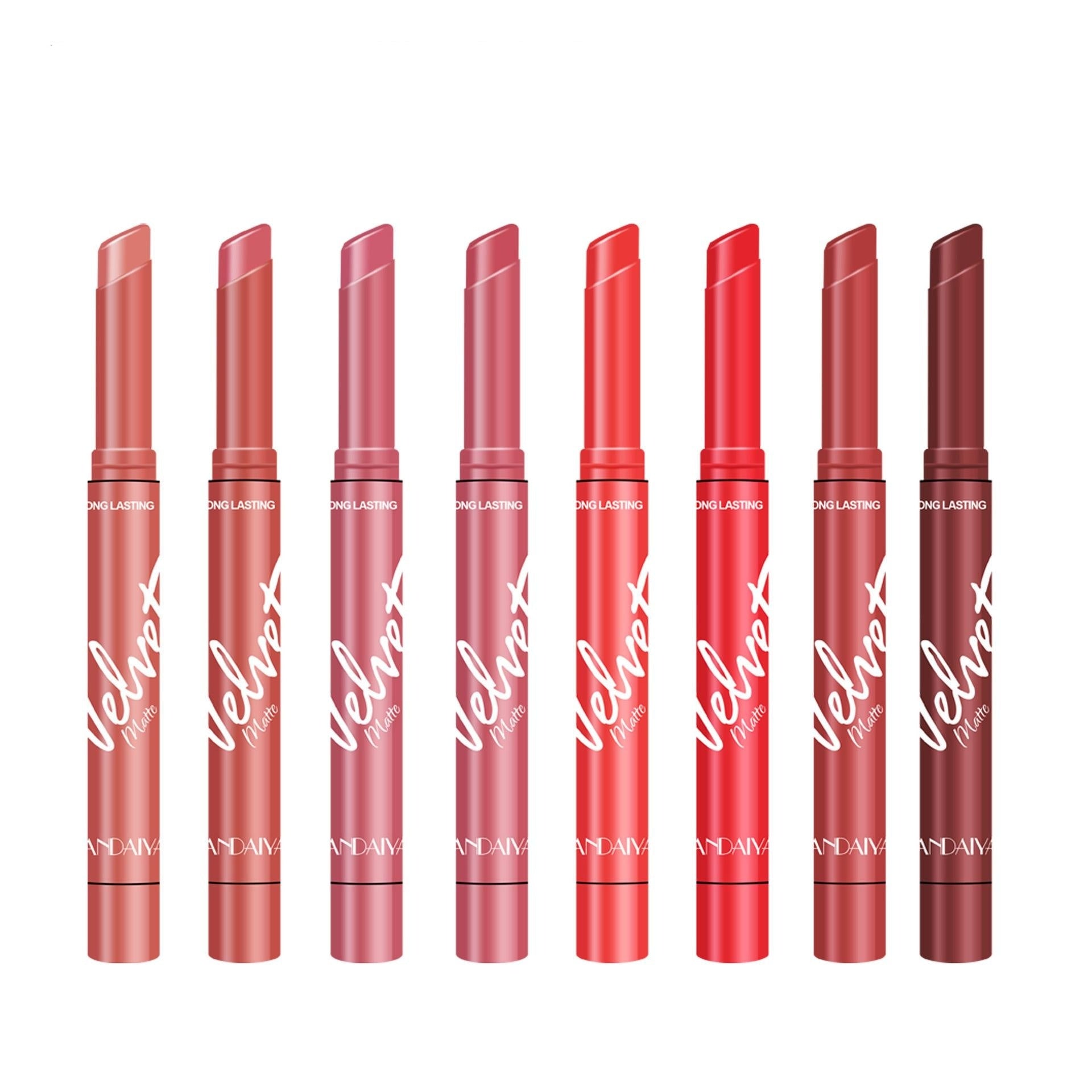 Ensemble de tubes de rouge à lèvres Matte