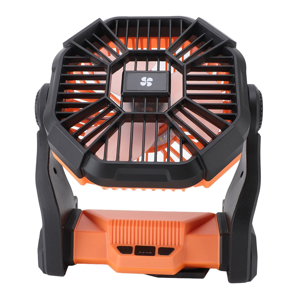 Eventail de camping de plein air professionnel efficace USB rechargeable Ventail de camping avec LED