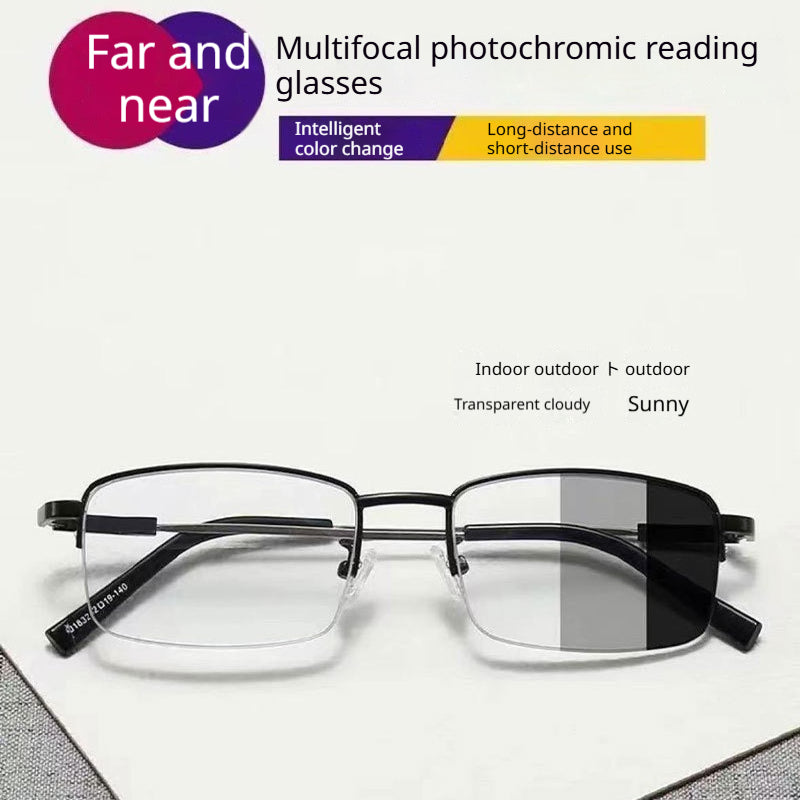 Verres de lecture multifocal bifocal avec objectifs progressifs