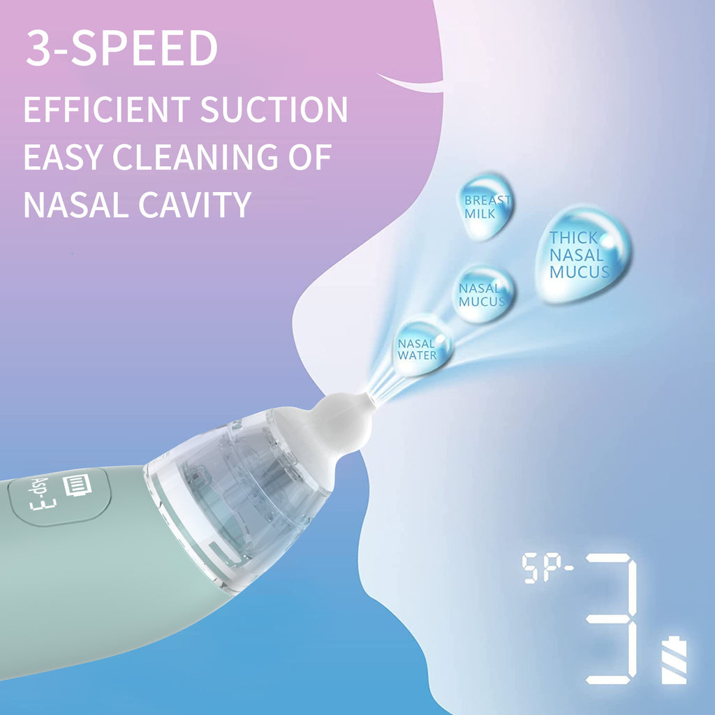 Baby Nasal Aspirateur Appareil électrique à aspiration nasale ménage Nettoyage amovible Trois rapports