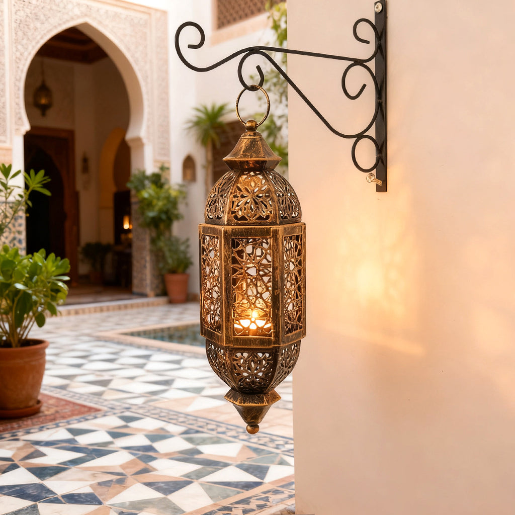 Porte-bougie vintage antique marocain