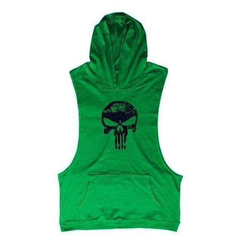 HOODED SKULL BODYBUILDING TOP