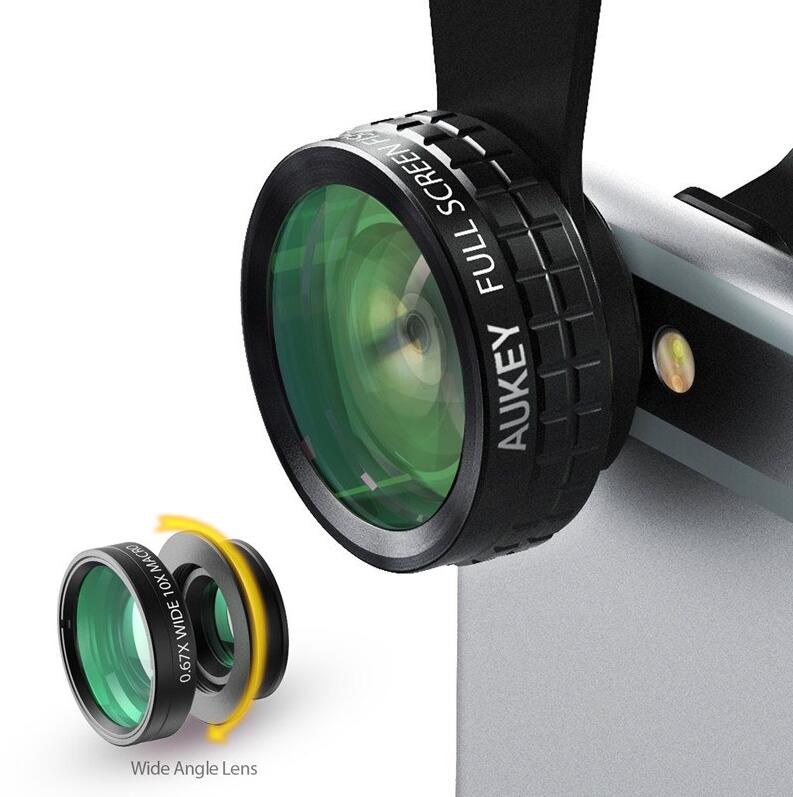 Aukey PL-A1 trois dans un oeil de poisson oeil large lentille